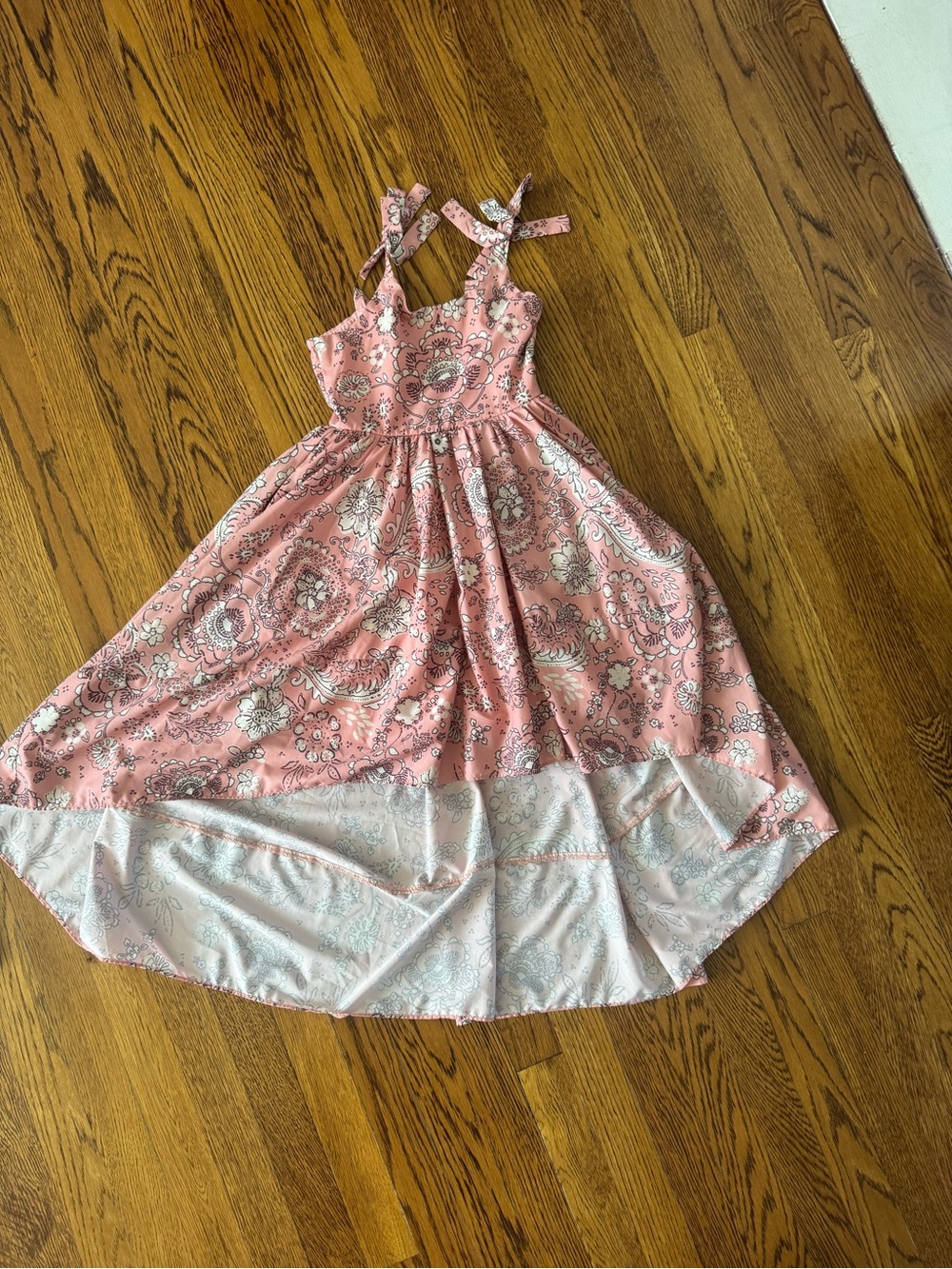Joyfolie Pink Paisley Tie-Shoulder Sundress